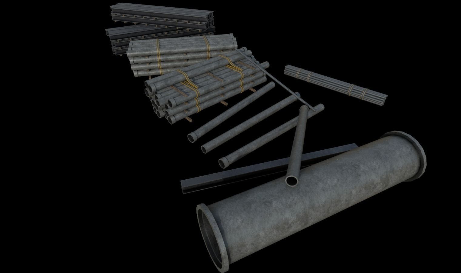 Construction Pack 3 Low-poly 3D model_14