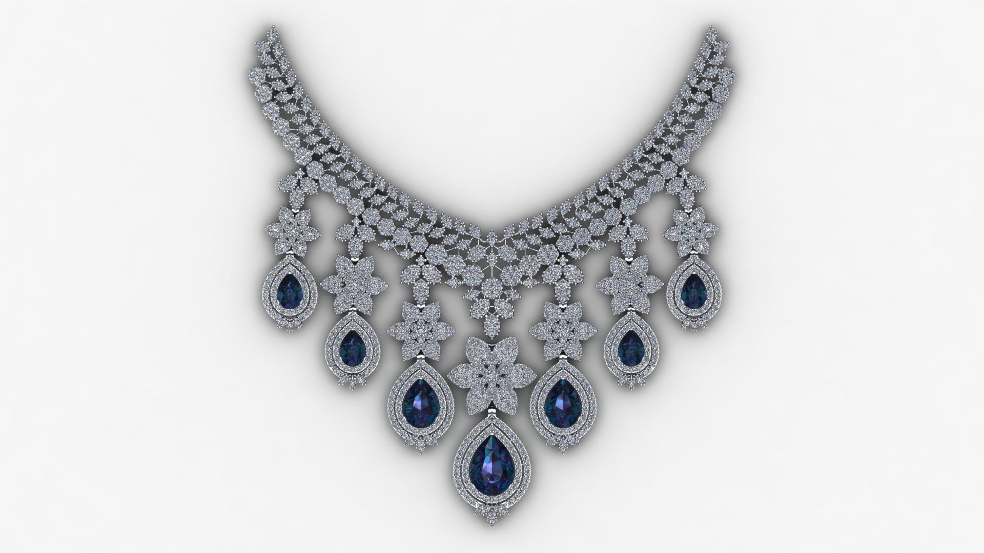 Necklace Zercone Set 3D print model_1