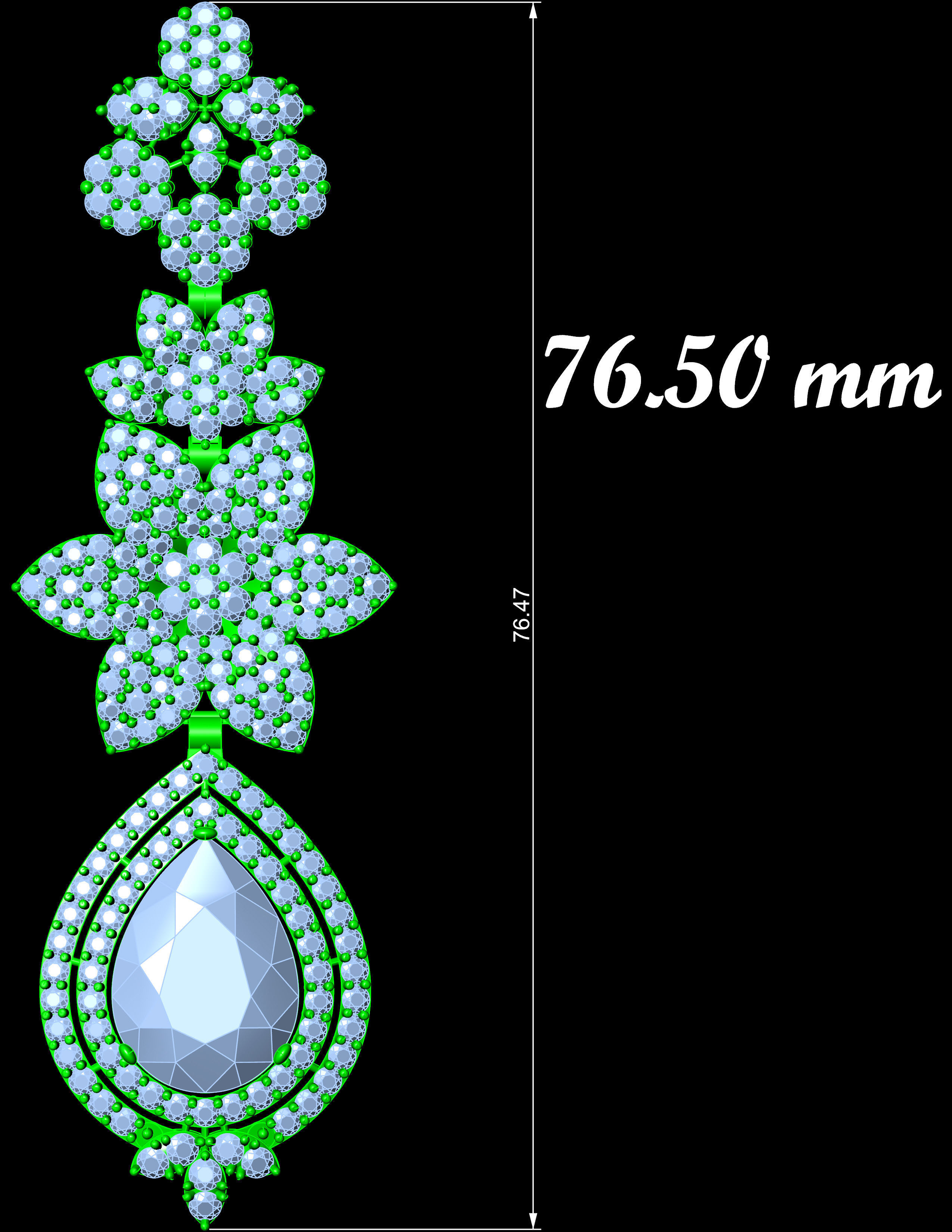 Necklace Zercone Set 3D print model_5