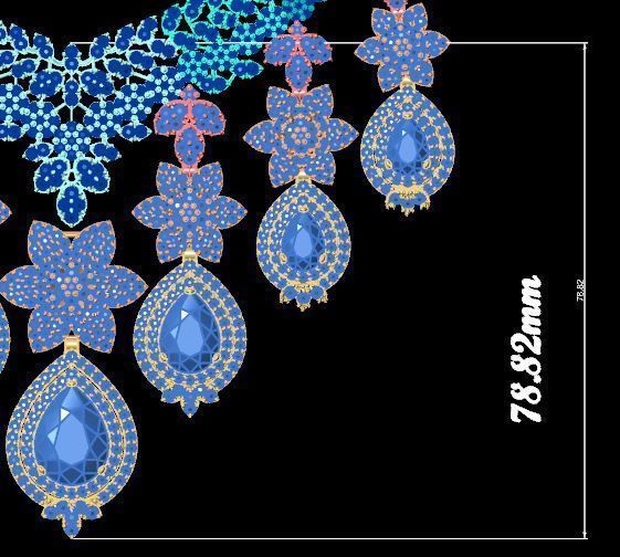 Necklace Zercone Set 3D print model_11