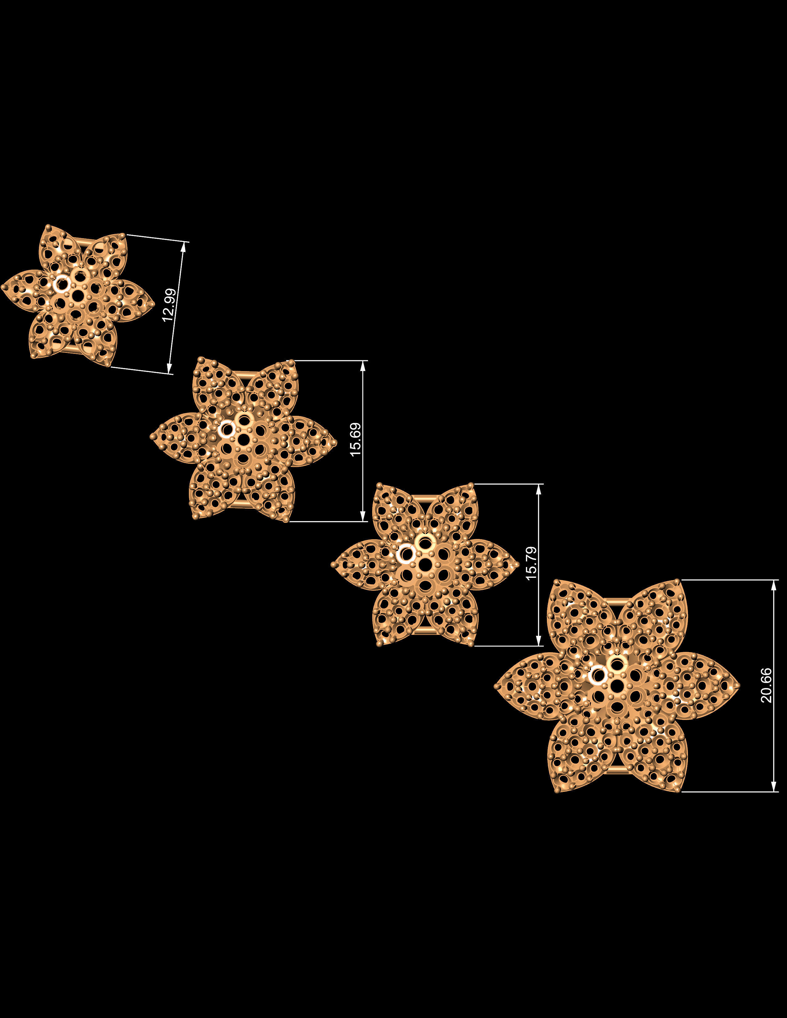 Necklace Zercone Set 3D print model_18