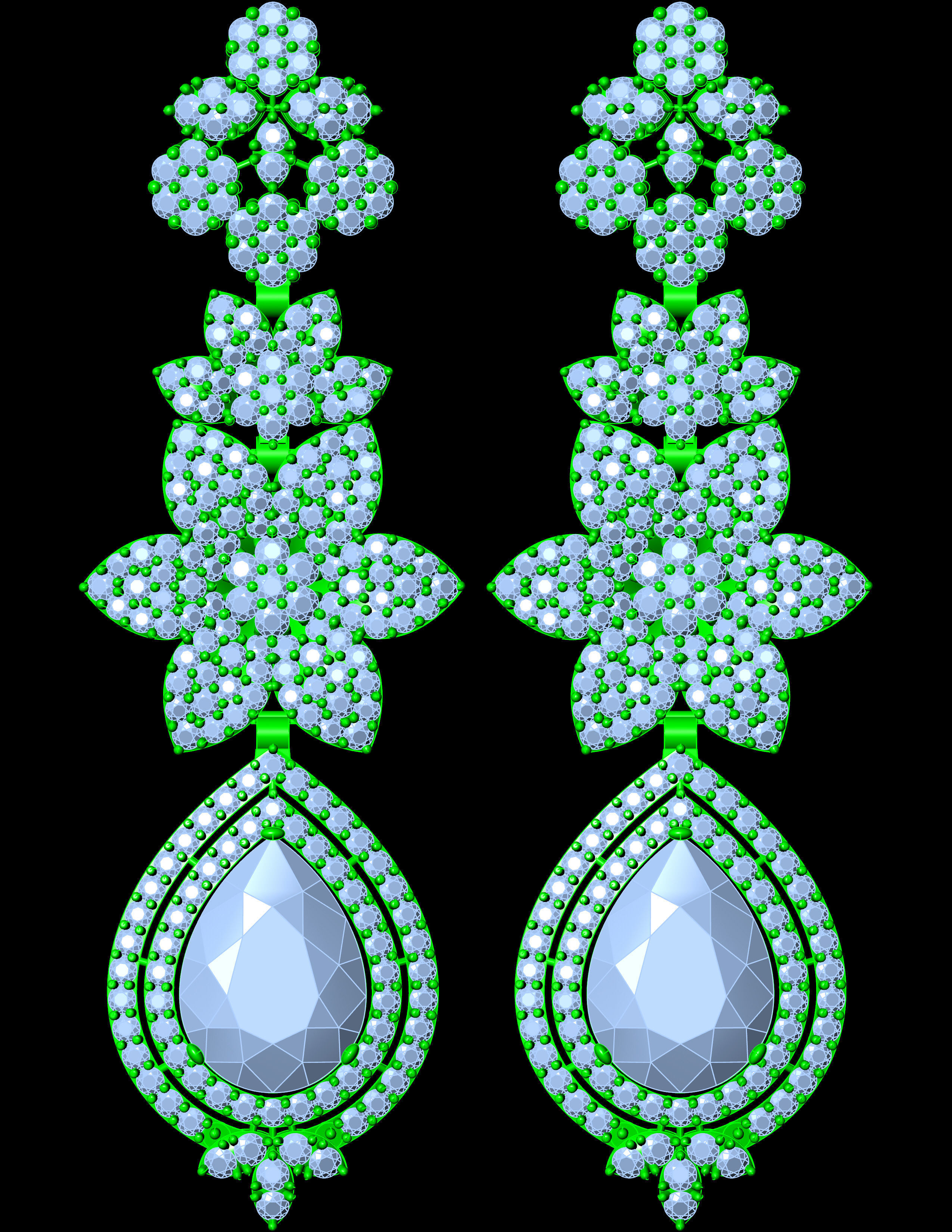 Necklace Zercone Set 3D print model_6