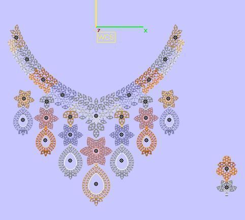 Necklace Zercone Set 3D print model_23