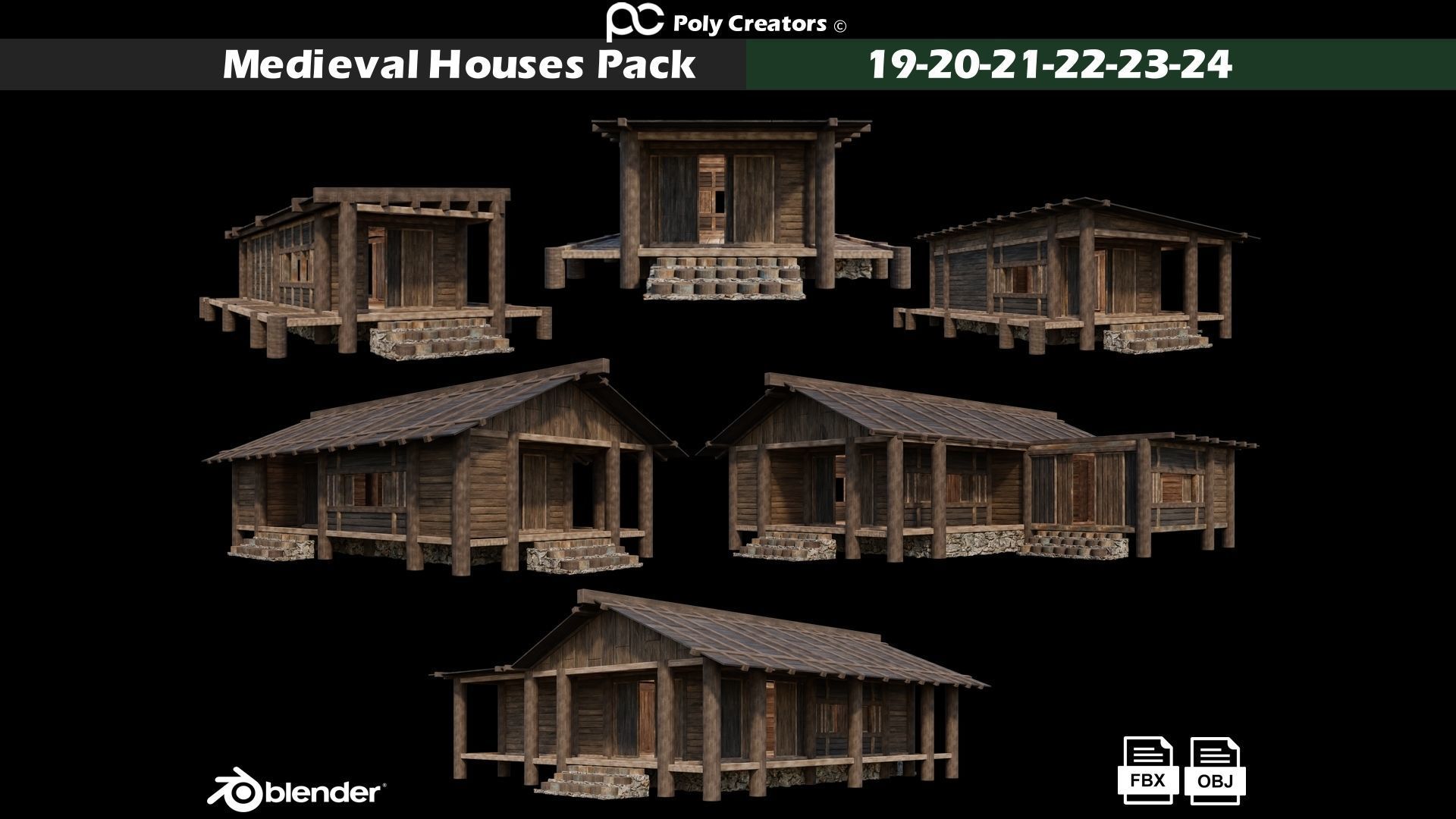 100- Medieval Houses Collection - 4K Textures Game Ready _4