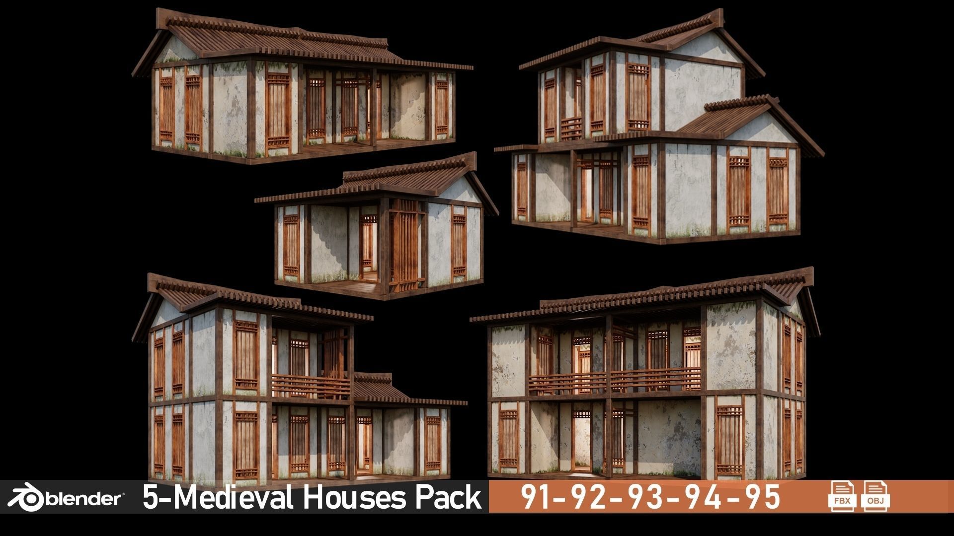 100- Medieval Houses Collection - 4K Textures Game Ready _18