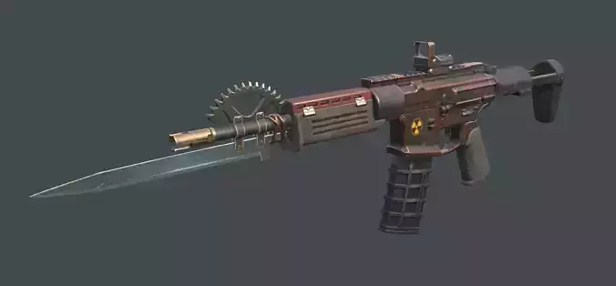 Post-apocalypse custom assault rifle