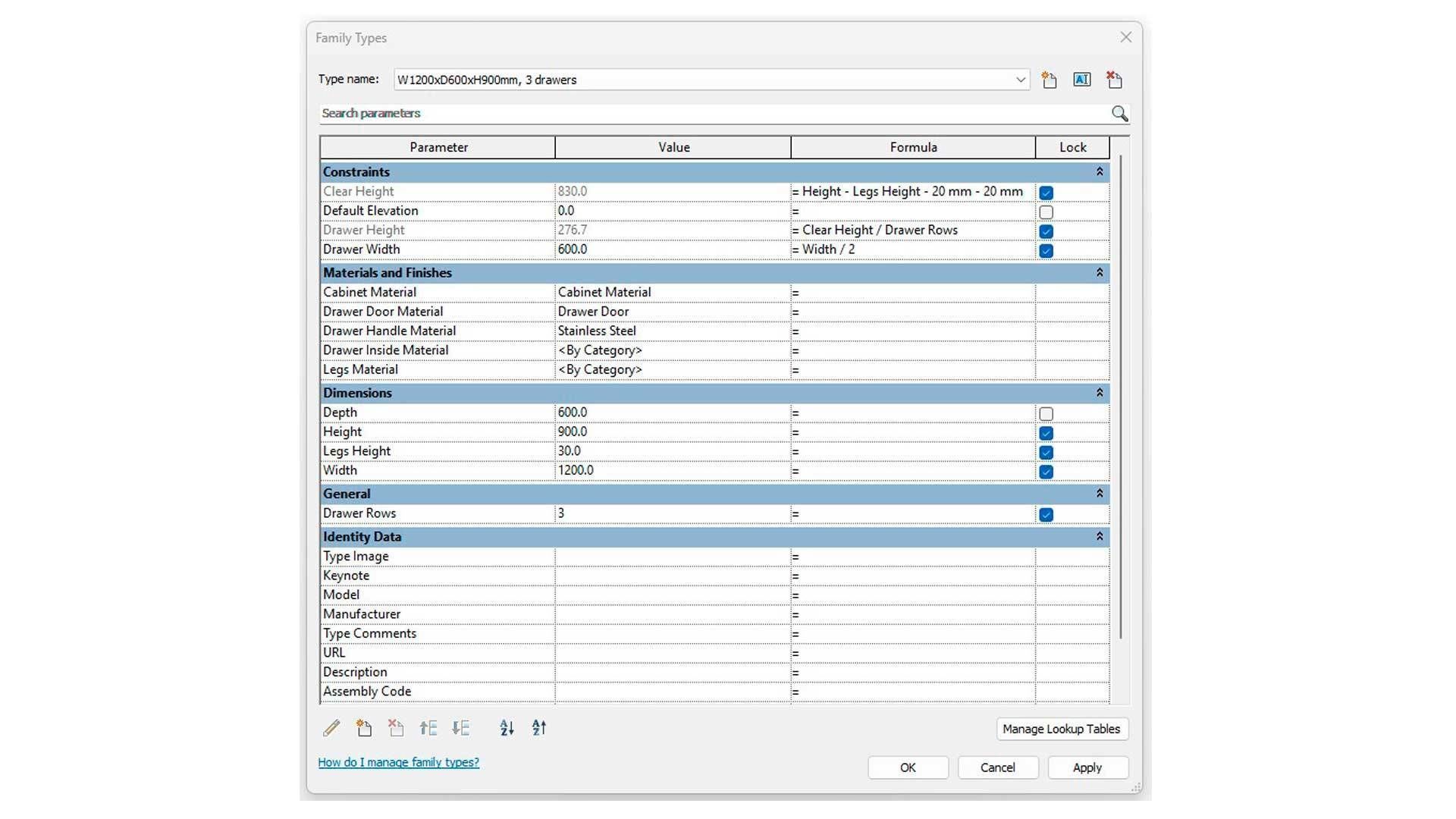 Double Drawer Dresser Unit 3D model_5