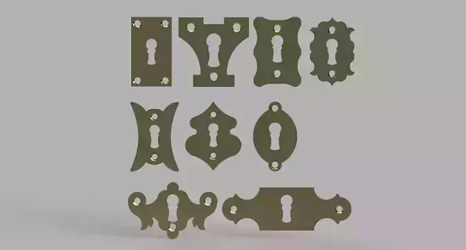 Gothic Cathedral Escutcheon Plate