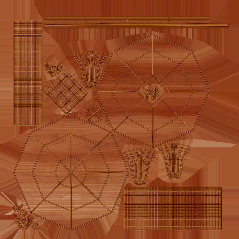 Round Table 3D model_7