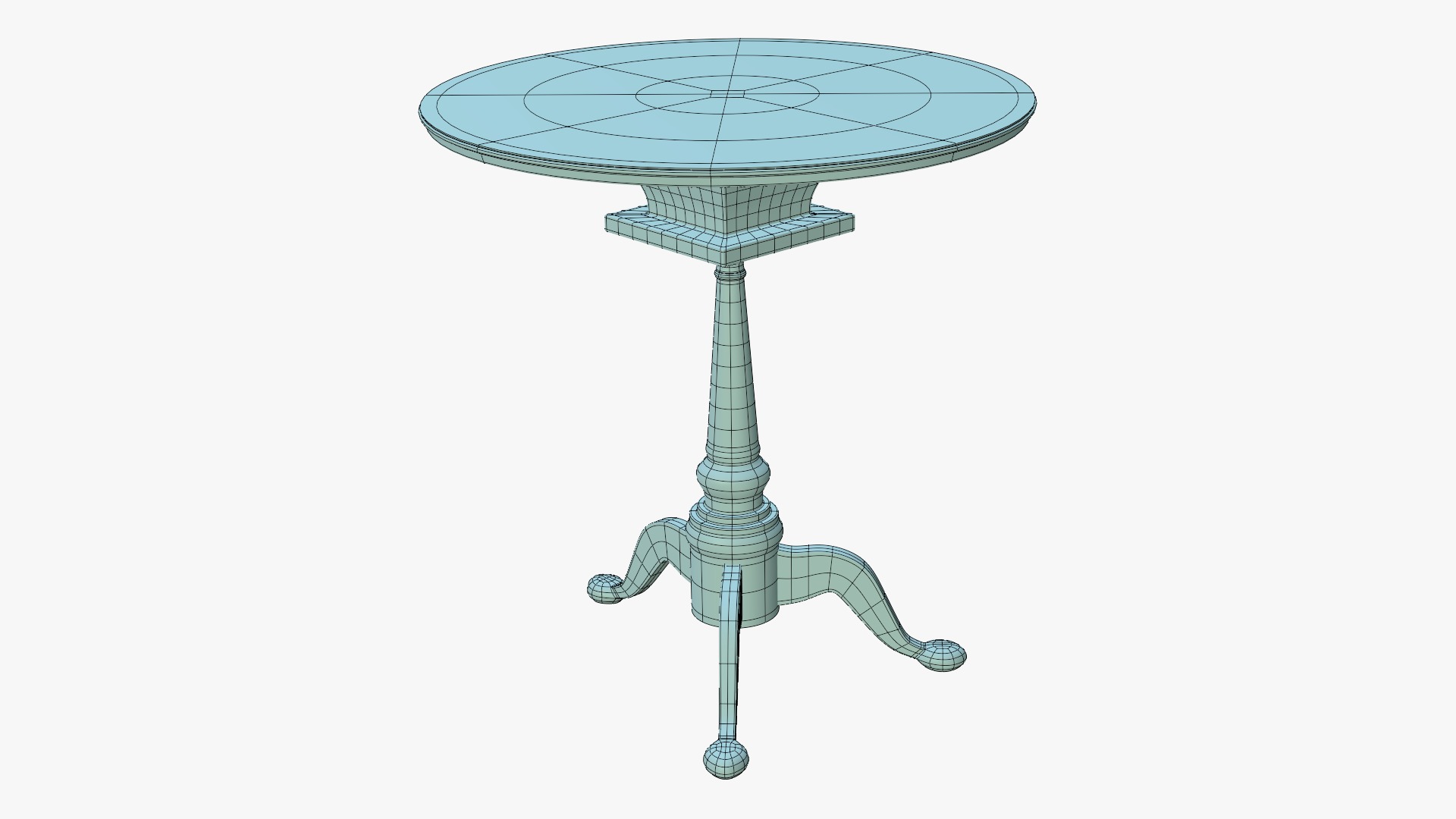 Round Table 3D model_2