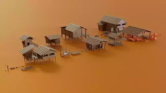 Thai Korat House Stylized 