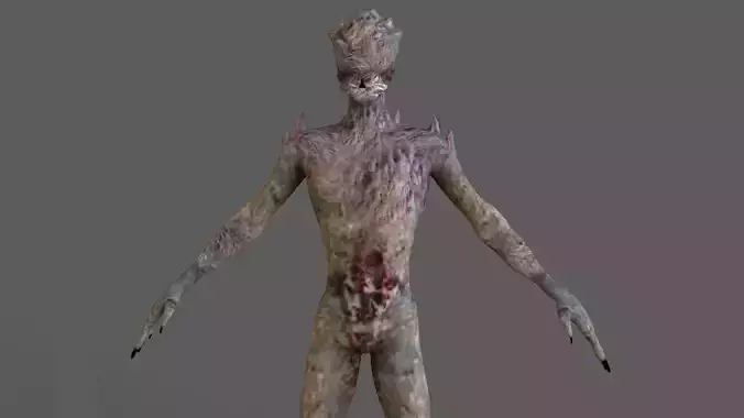 Horror Monster  Low-poly 3D model
