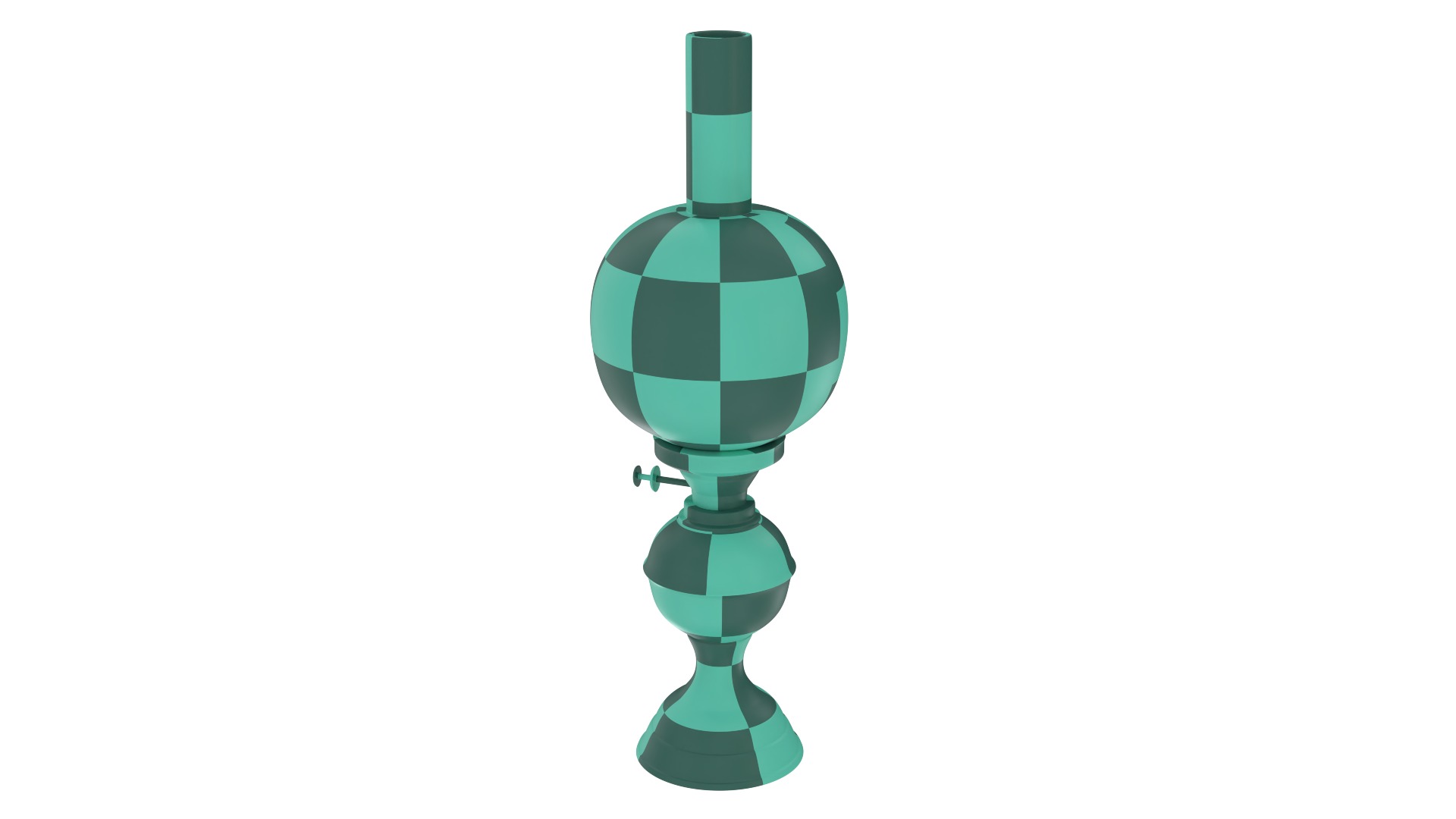 Vintage Oil Lamp 3D model_3