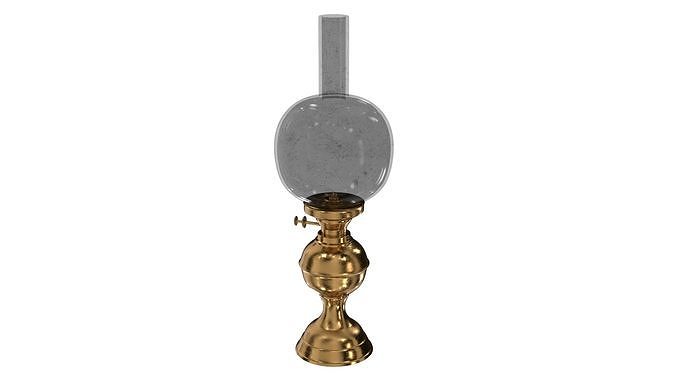 Vintage Oil Lamp 3D model