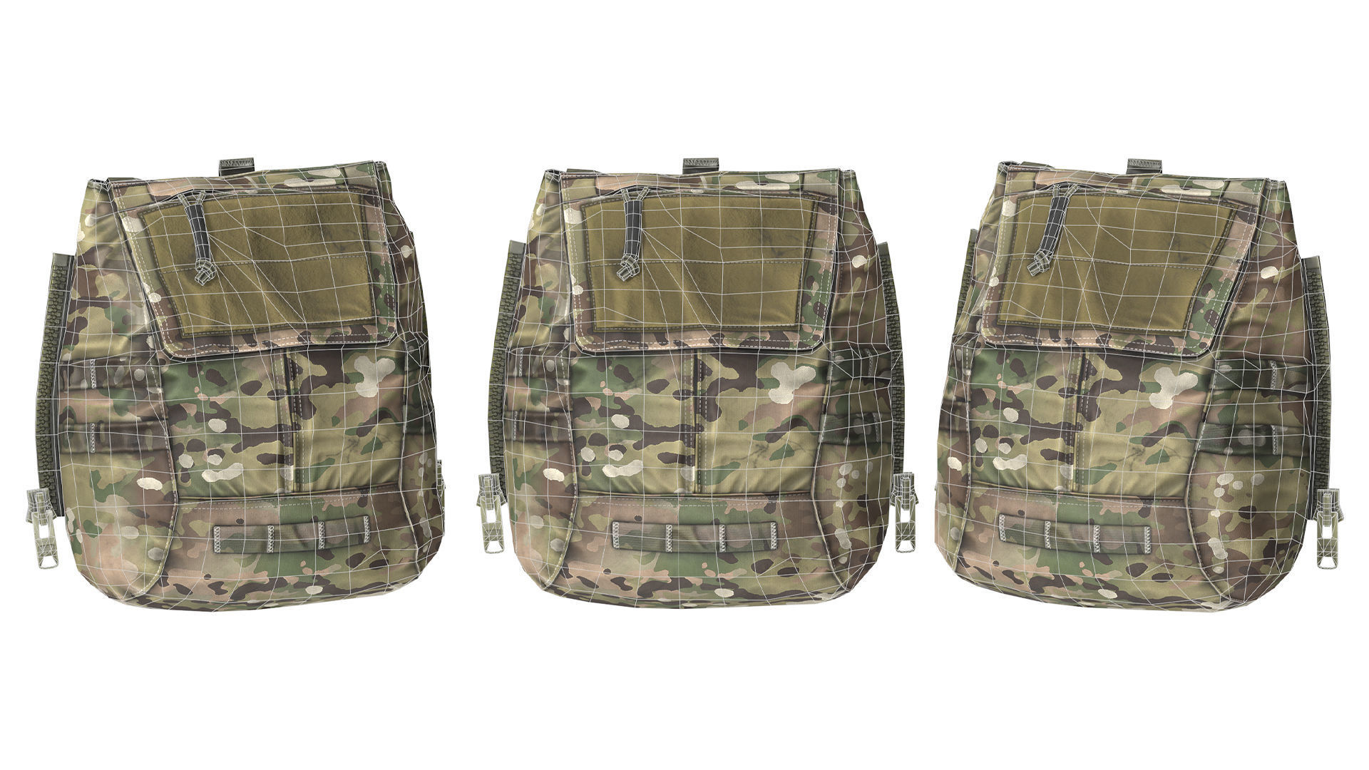 AVS ZIP-ON BACKPACK Low-poly 3D model_6