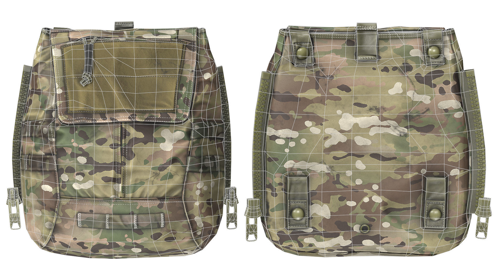 AVS ZIP-ON BACKPACK Low-poly 3D model_5