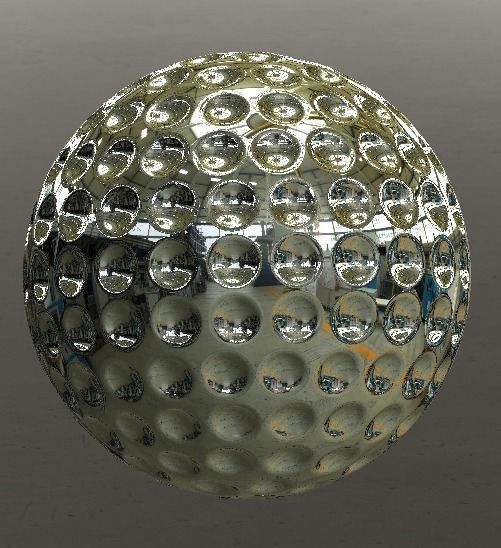 golf ball  3D model_2