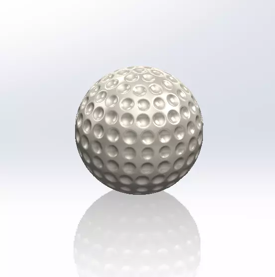 golf ball  3D model_0