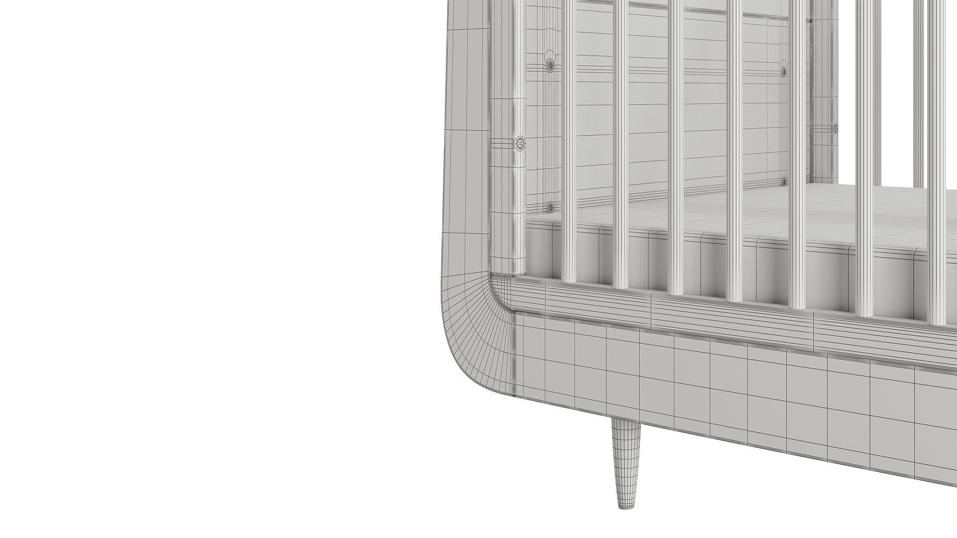 SnuzKot Skandi Cot Bed FN005GE by Snuz 3D model_3