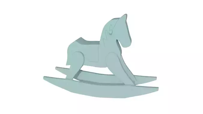 Wooden Horse Free 3D model