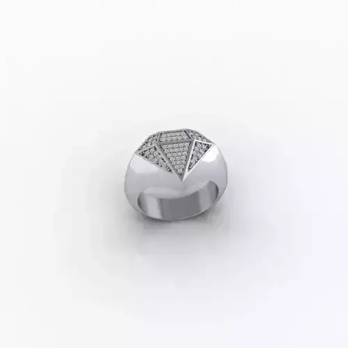 Diamond shape ring