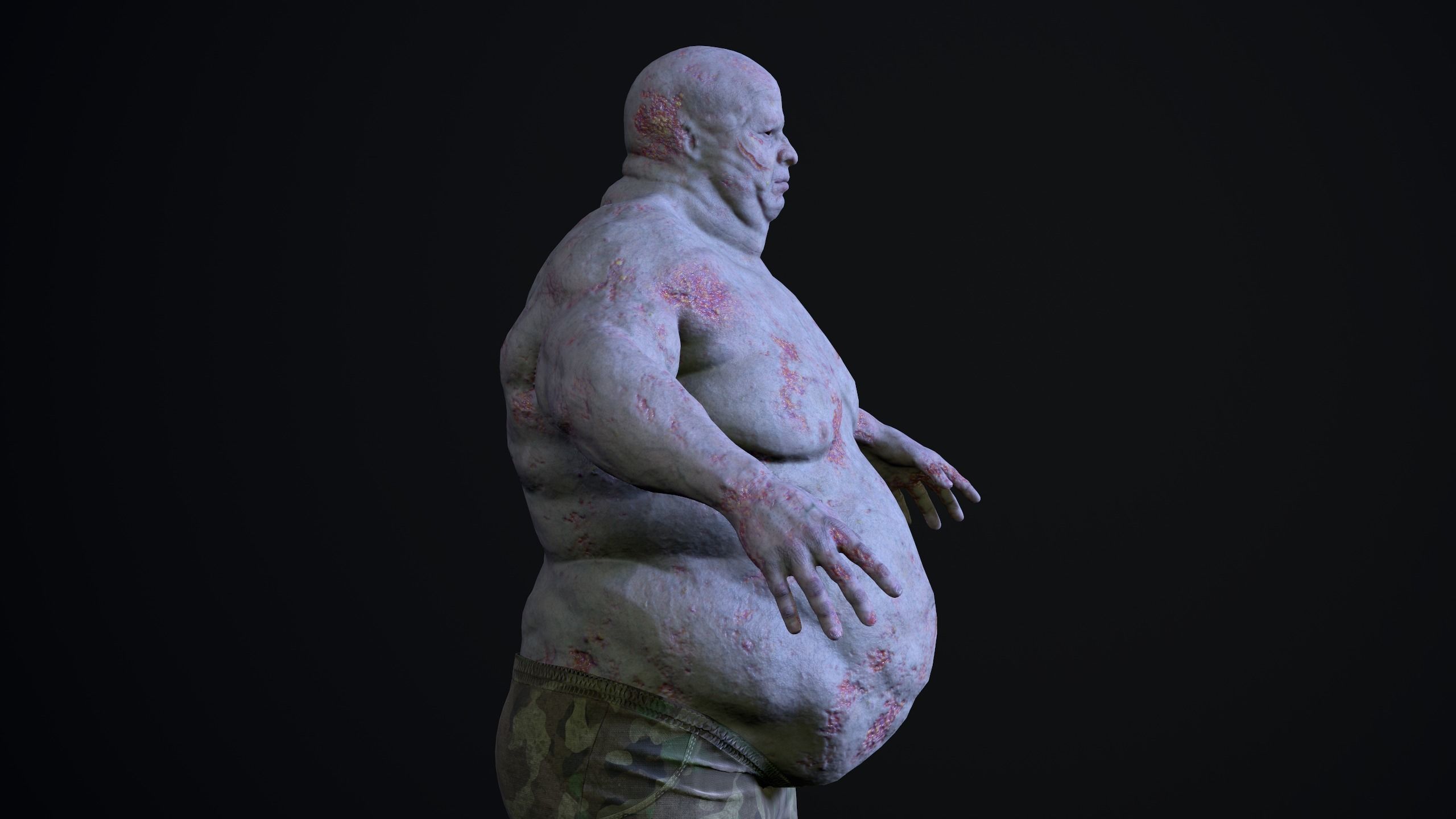 Mutant 01 Basic Low-poly 3D model_16