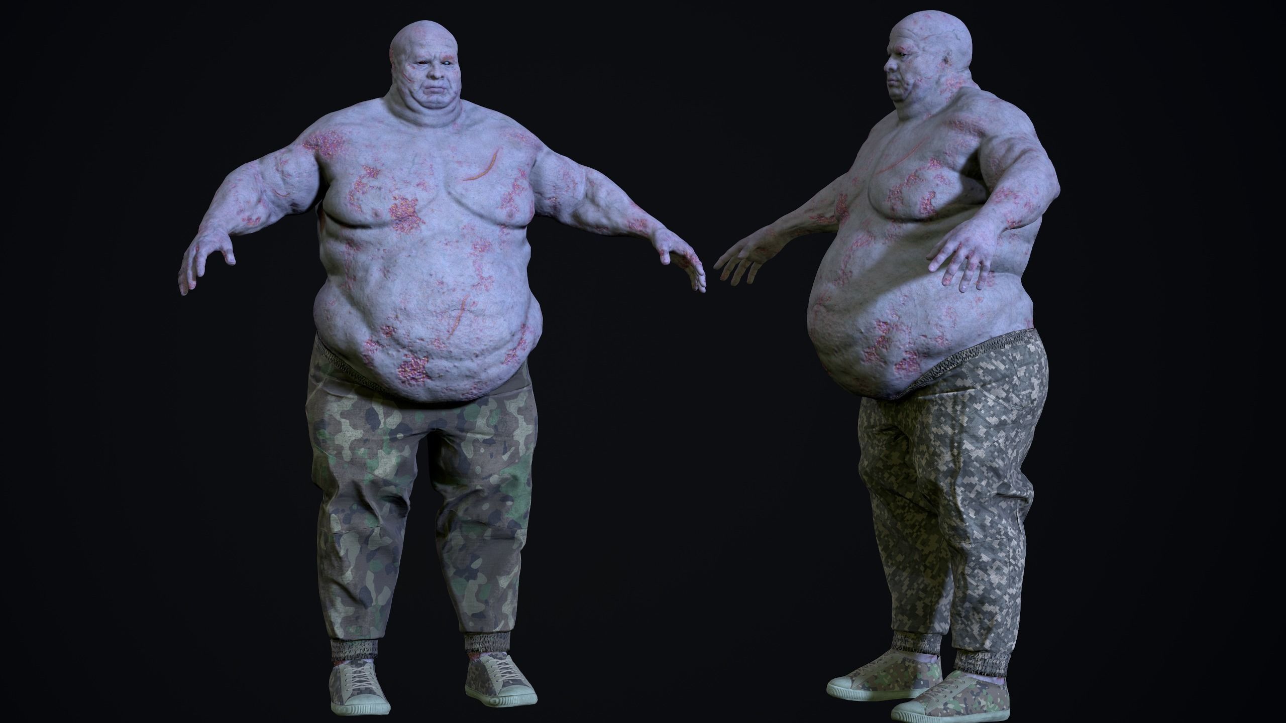 Mutant 01 Basic Low-poly 3D model_2