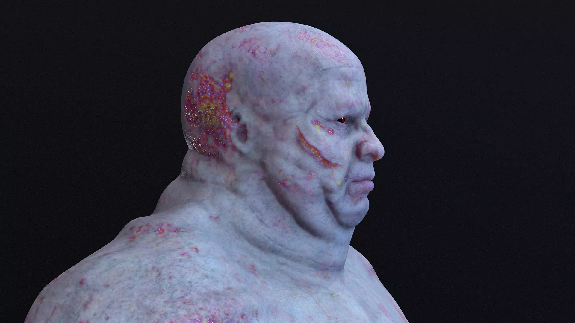 Mutant 01 Basic Low-poly 3D model_0