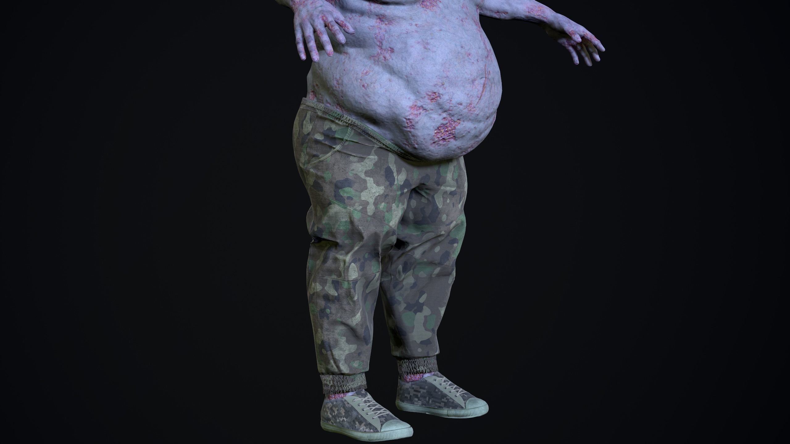 Mutant 01 Basic Low-poly 3D model_19