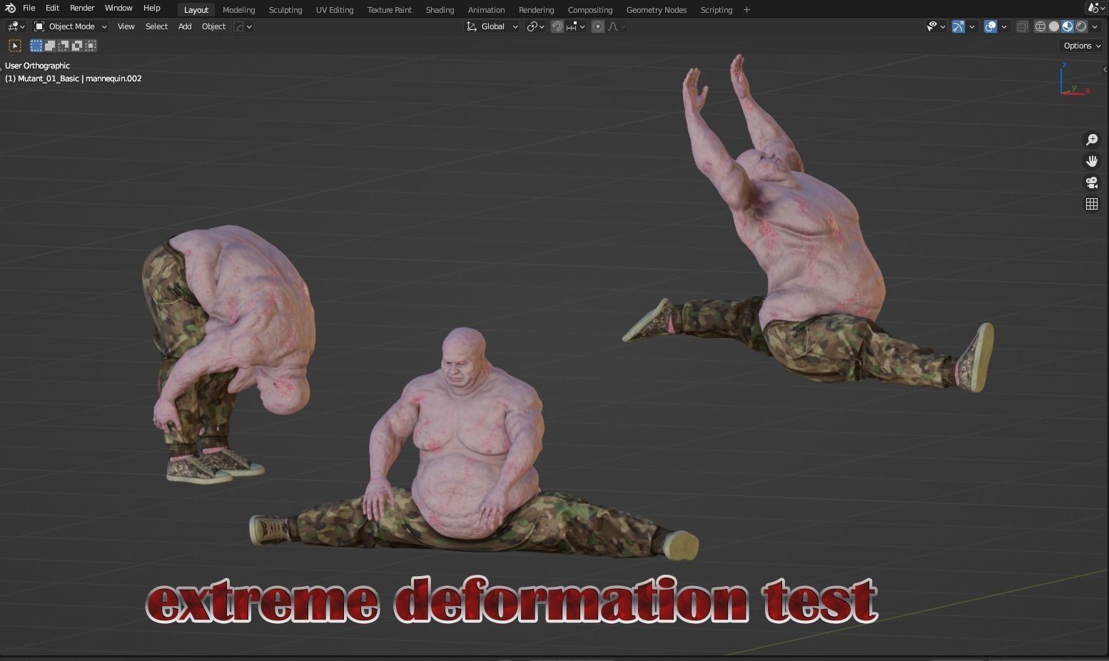 Mutant 01 Basic Low-poly 3D model_7