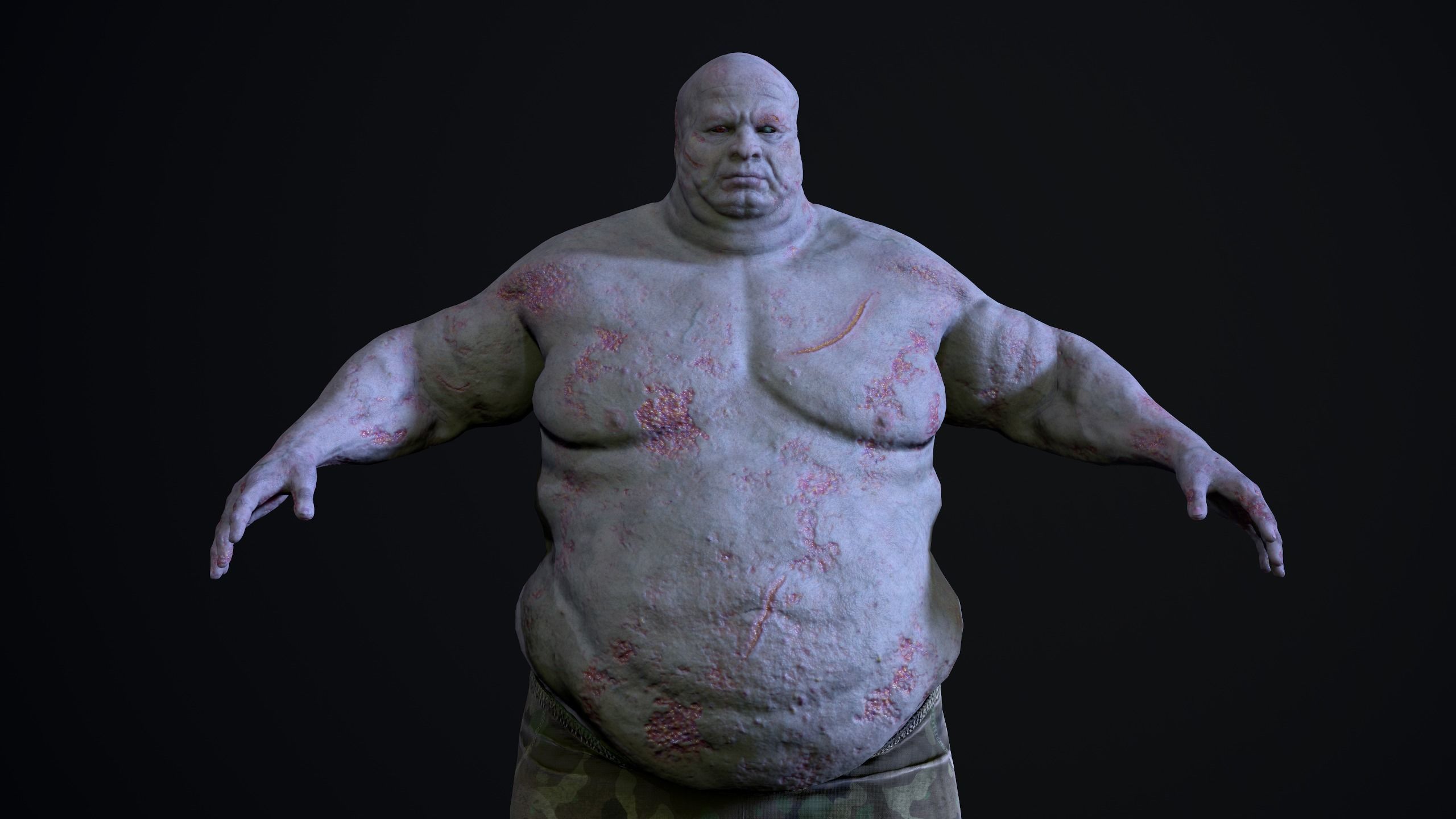 Mutant 01 Basic Low-poly 3D model_3
