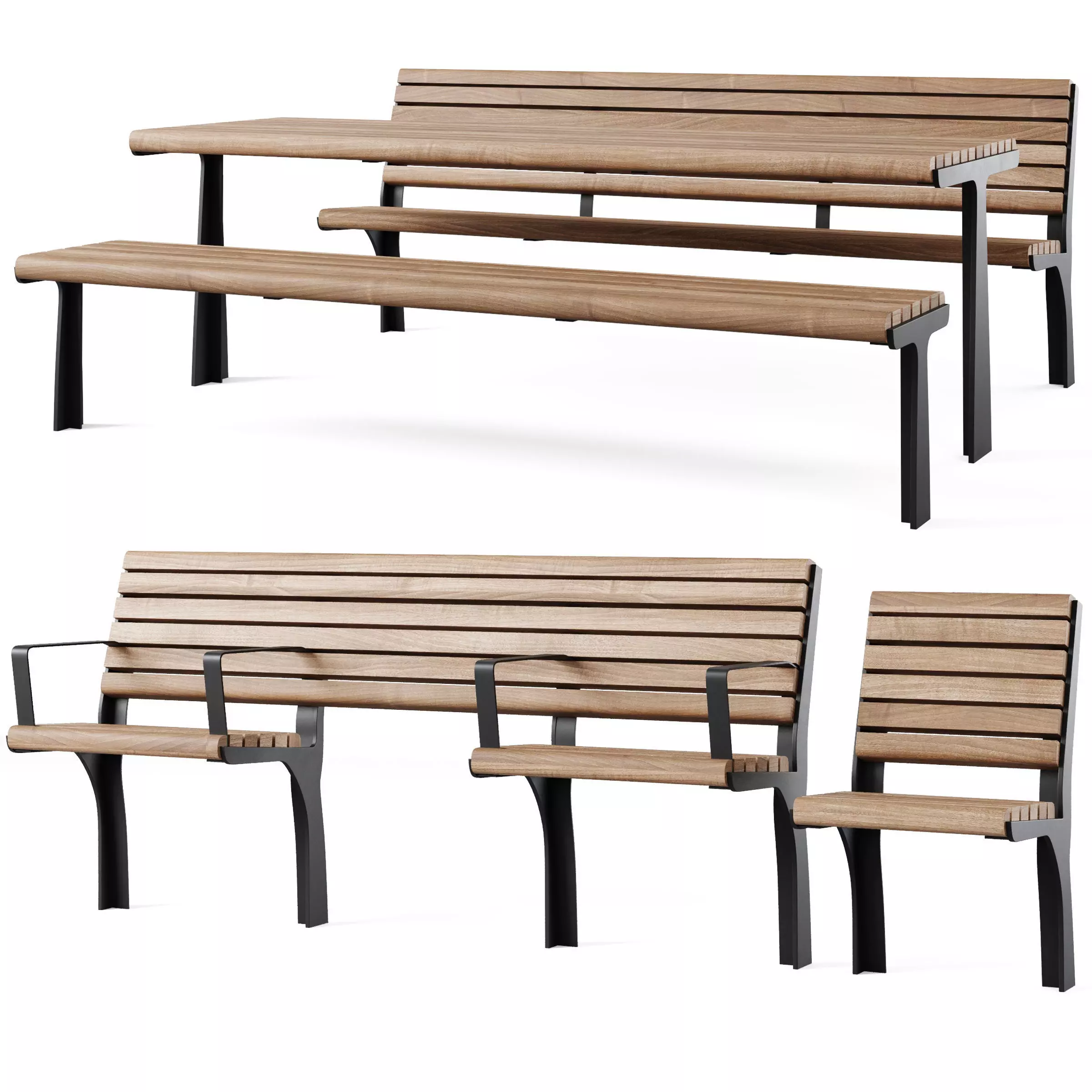 GRO Benches by Furns 3D model