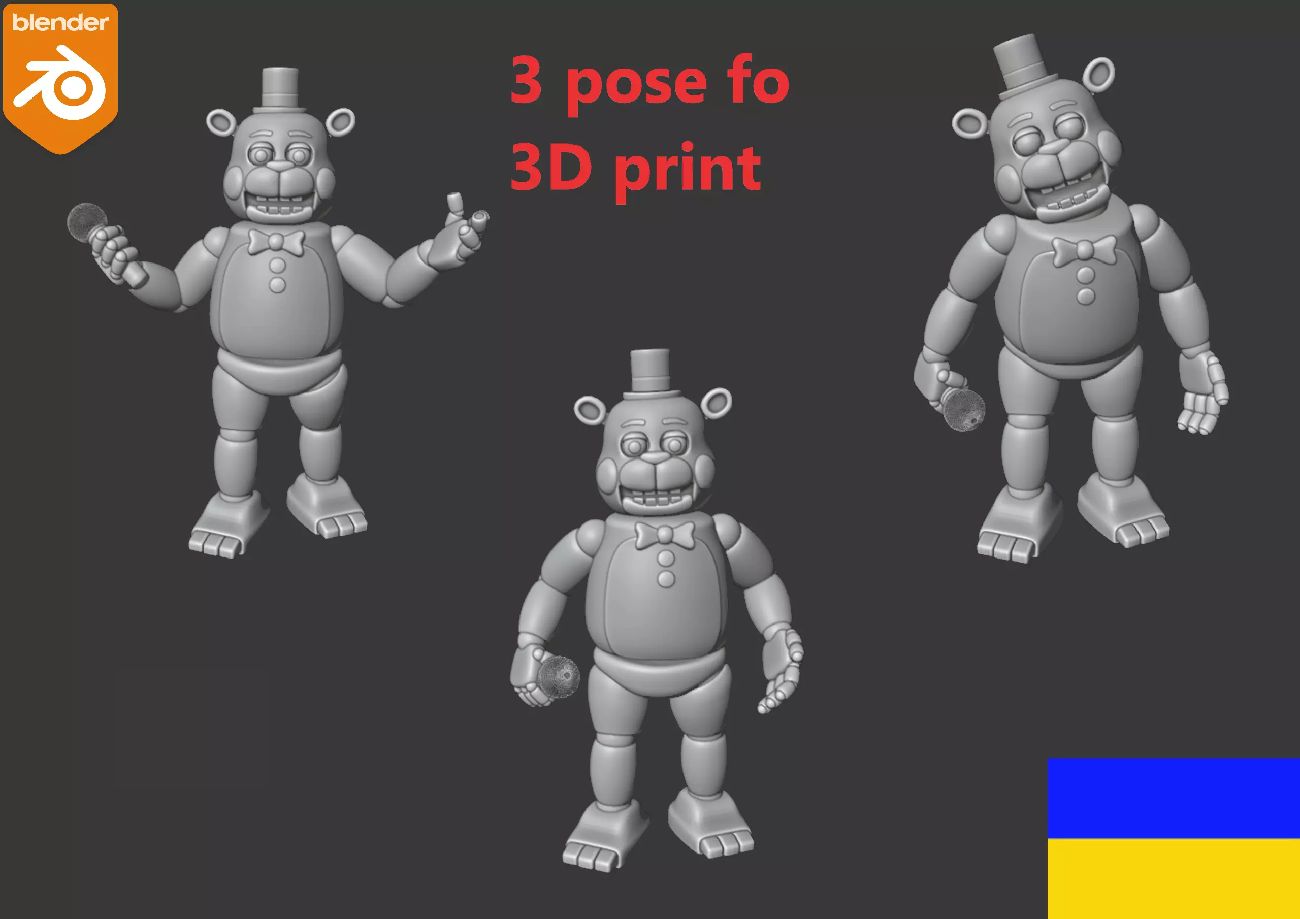 Toy Freddy 3D print model_0
