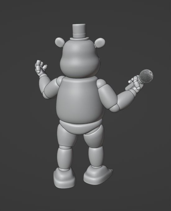 Toy Freddy 3D print model_3