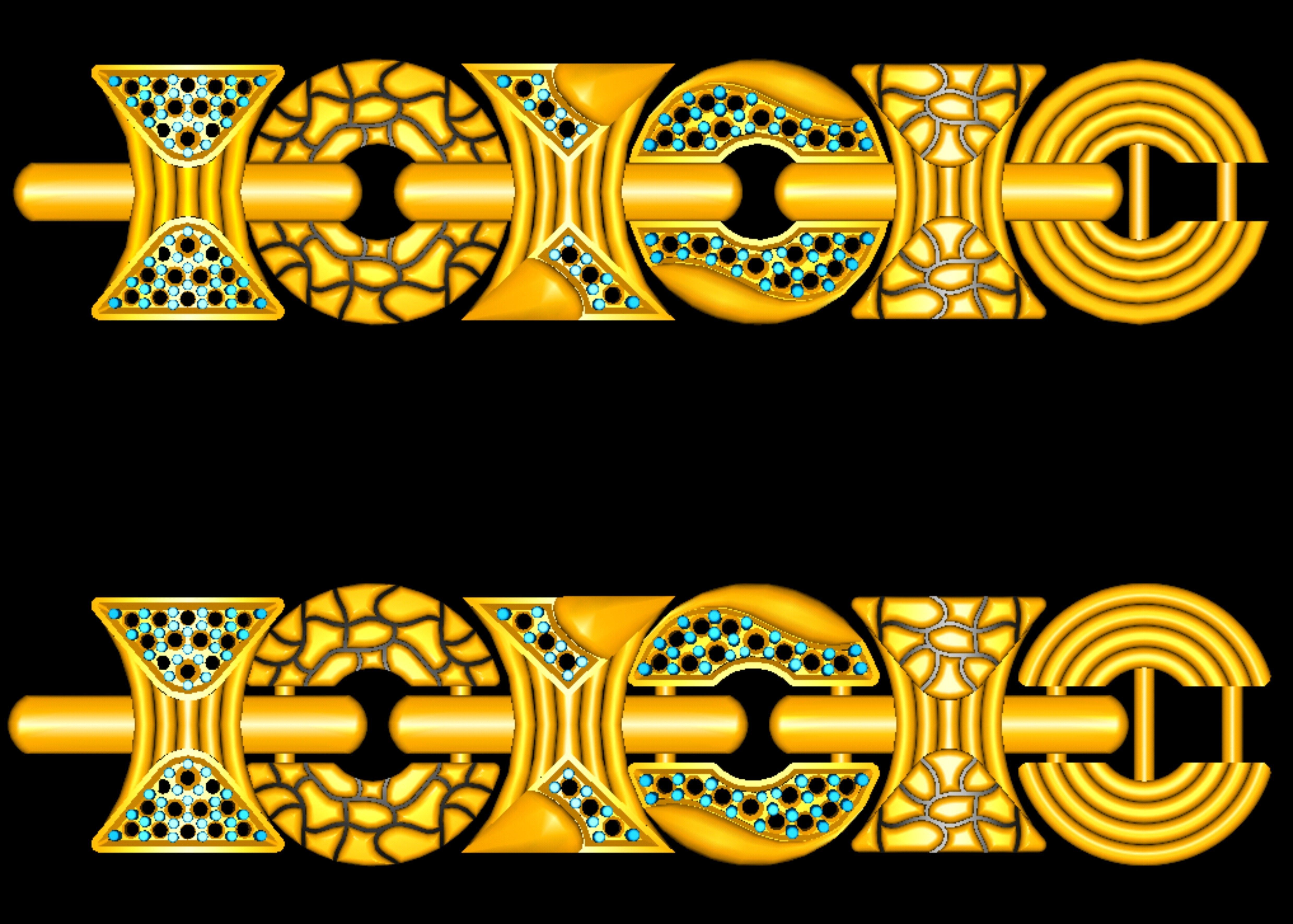 Bracelet - 1213 3D print model_2