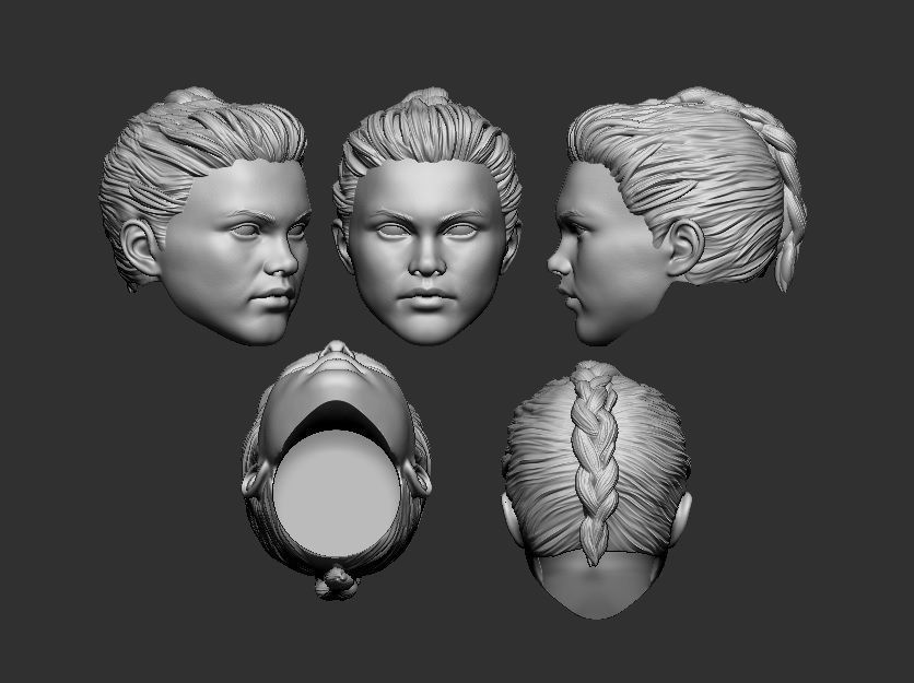 Yelena Bolova - Headsculpt for Action Figures 3D print model_1