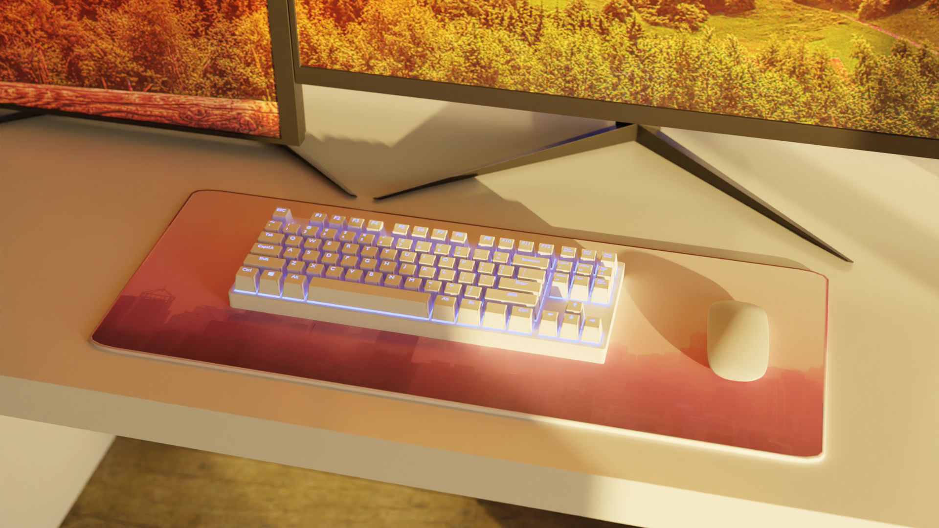 Minimatistic Computer Desk 3d Model by Nikdox 3D model_13