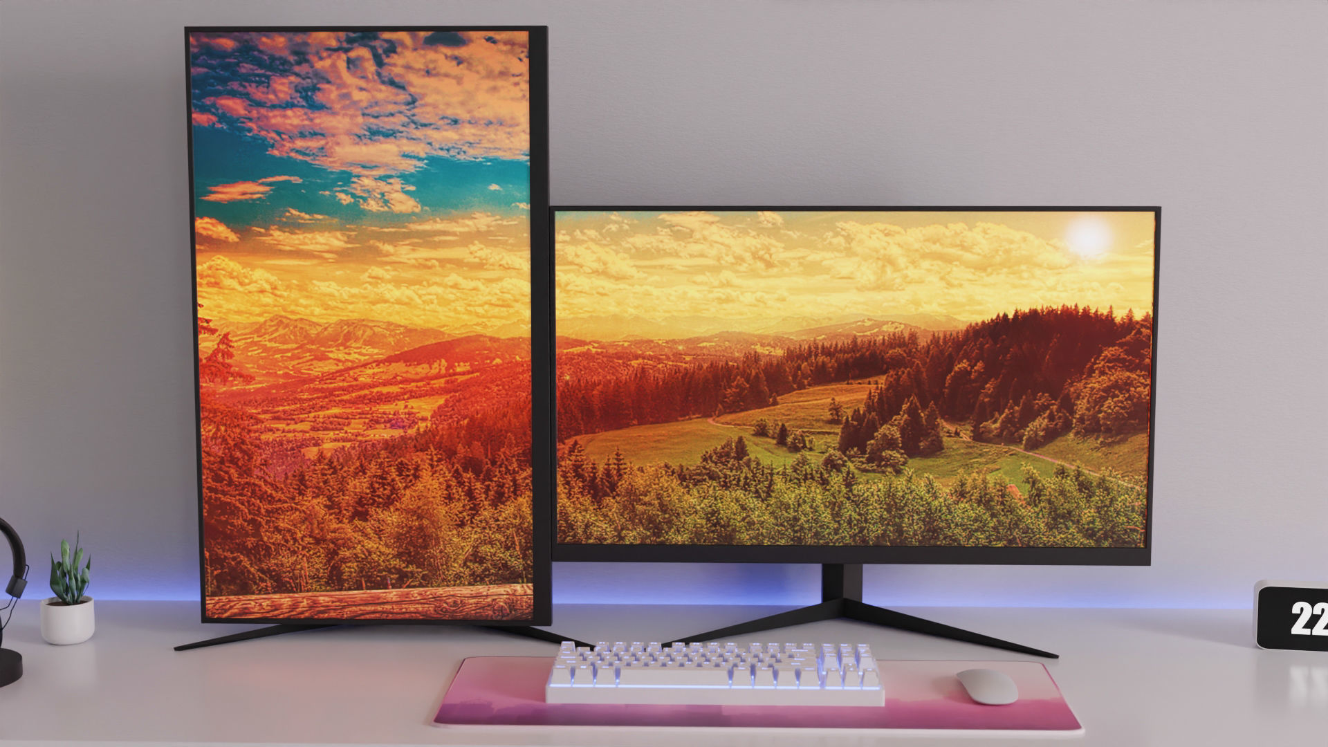 Minimatistic Computer Desk 3d Model by Nikdox 3D model_11