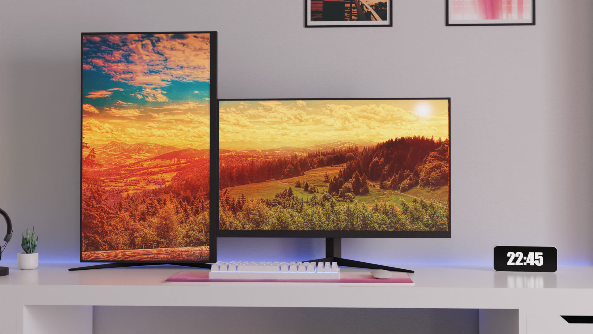 Minimatistic Computer Desk 3d Model by Nikdox 3D model_6