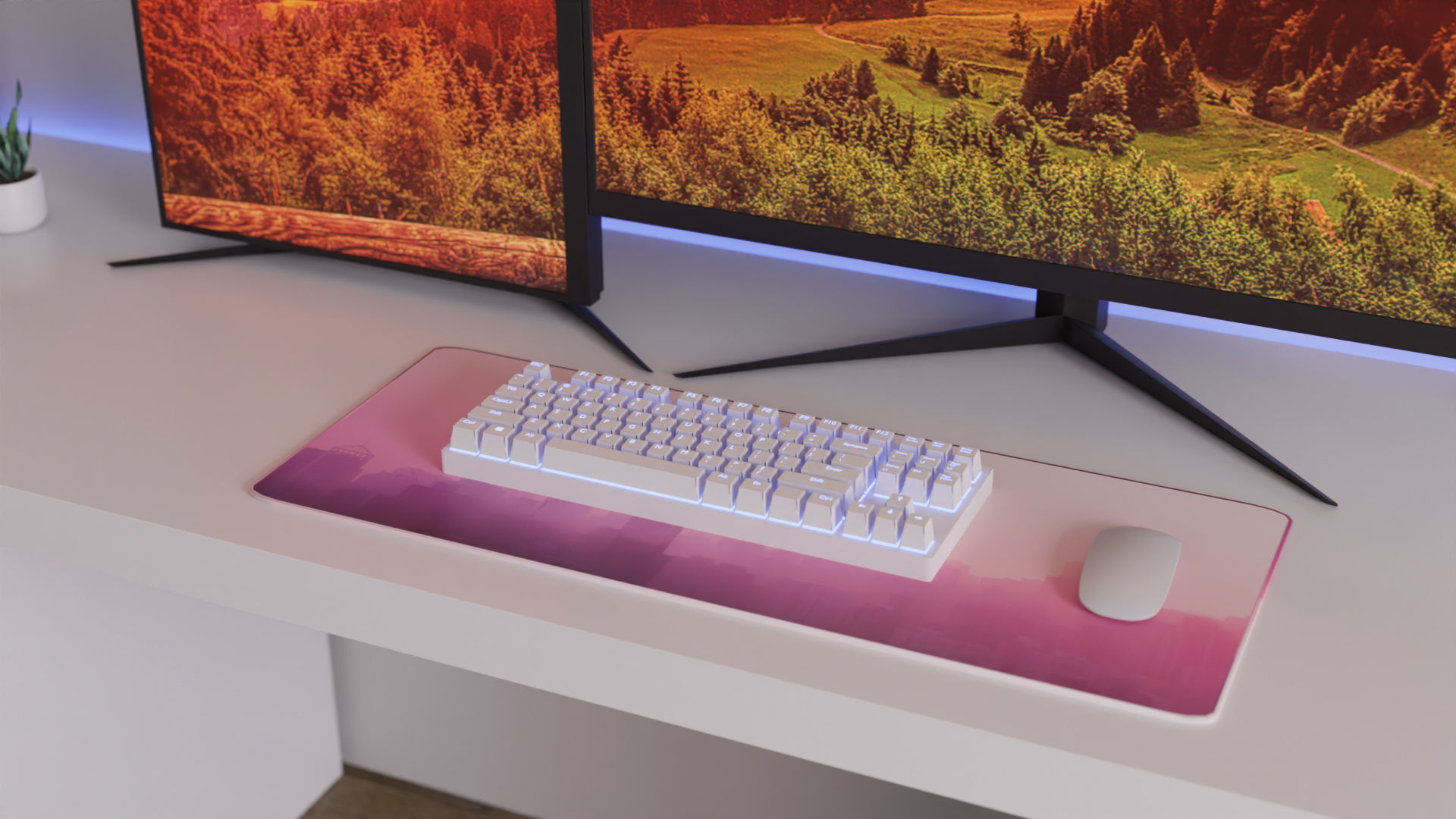 Minimatistic Computer Desk 3d Model by Nikdox 3D model_8