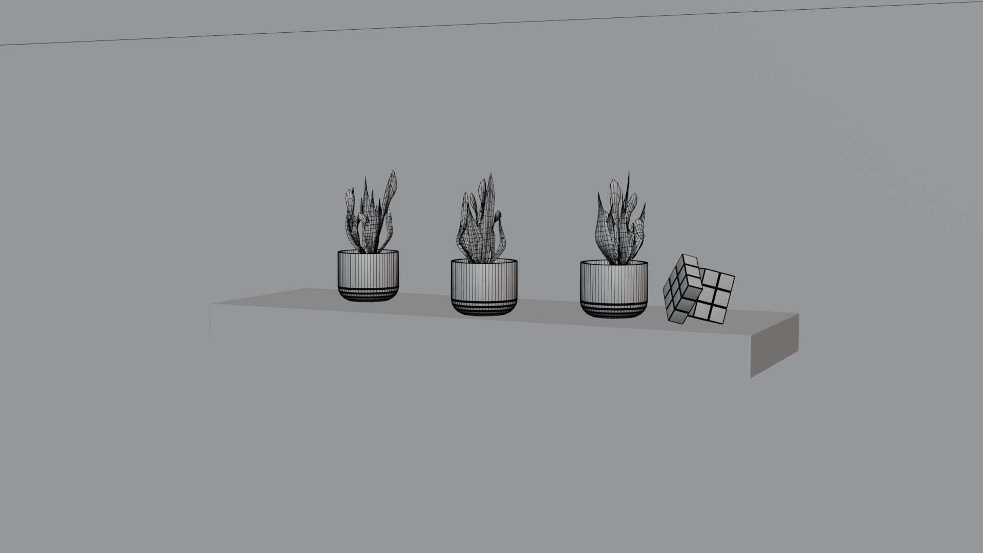 Minimatistic Computer Desk 3d Model by Nikdox 3D model_17