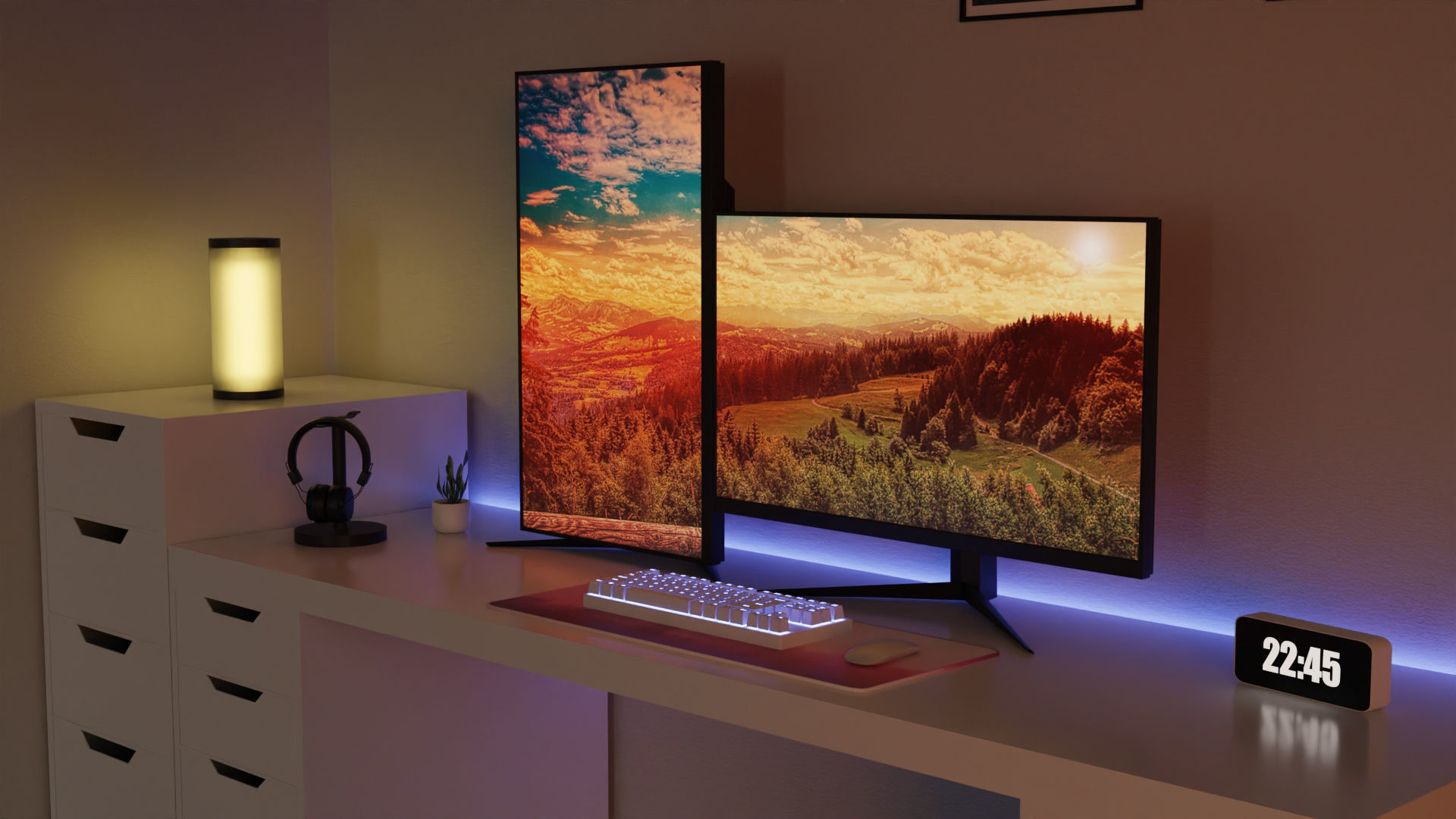 Minimatistic Computer Desk 3d Model by Nikdox 3D model_2