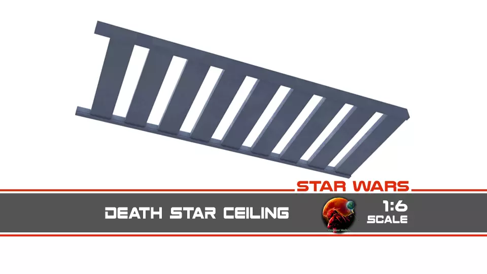 Death Star Ceiling - 1-6 scale Hottoys  Free 3D print model_0