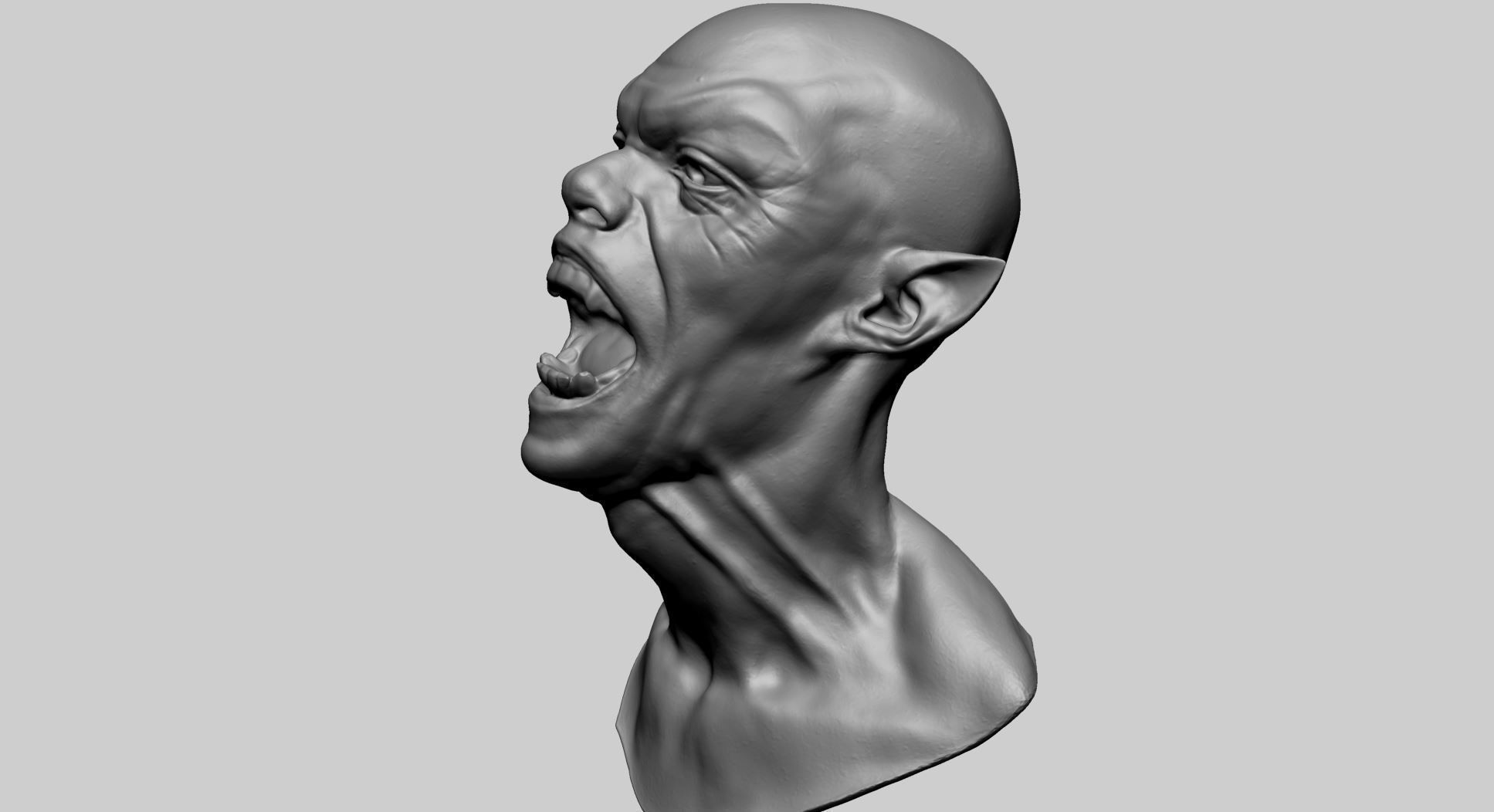 Creature Head C1 3D model_6