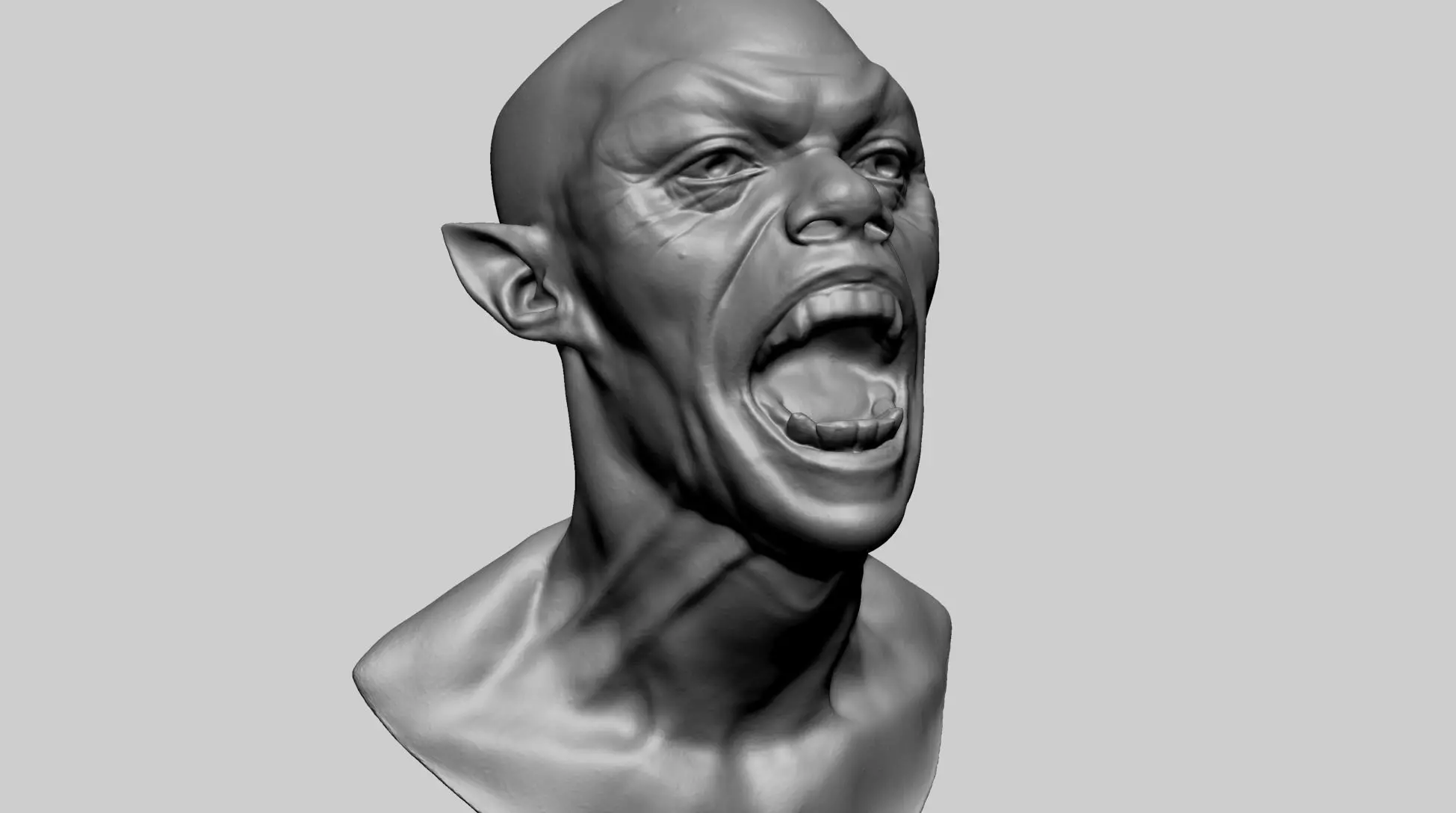 Creature Head C1 3D model_0