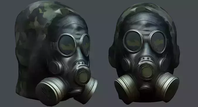 Helmet 3d model military combat Military Low-poly