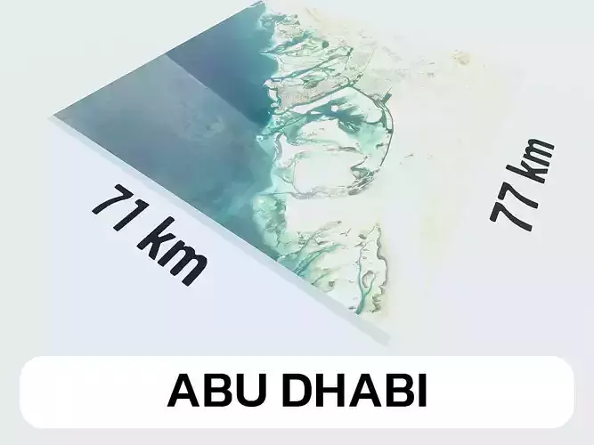 Abu Dhabi United Arab Emirates City Landscape 3D Model