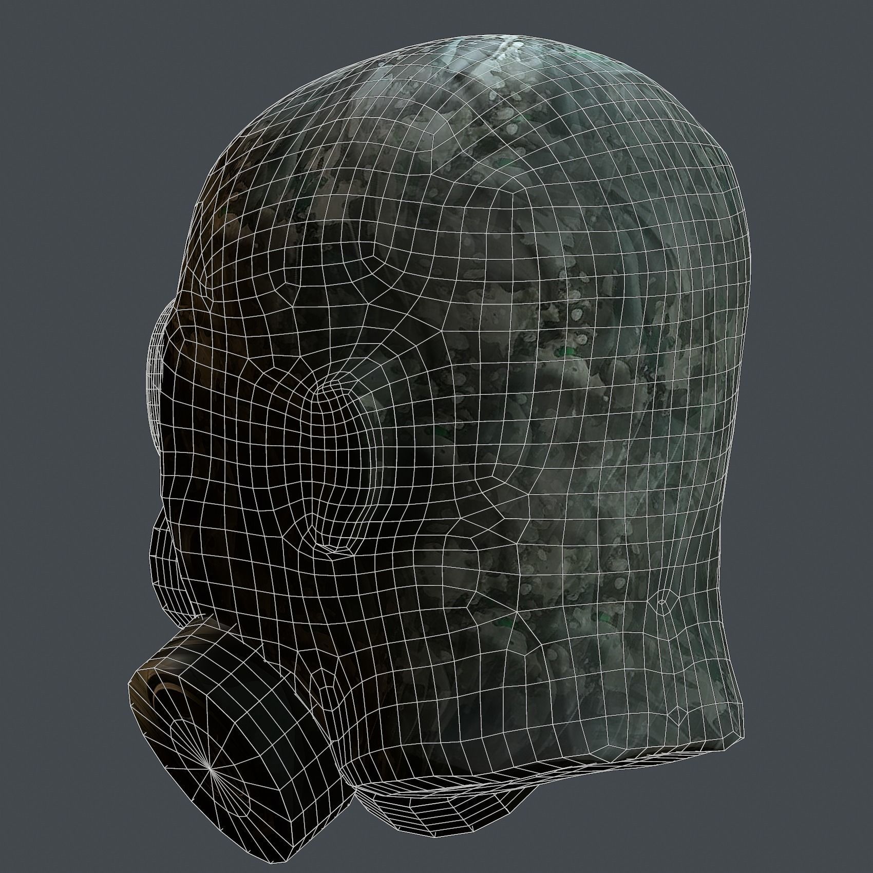 Helmet 3d model military combat Military Low-poly Low-poly 3D model_9