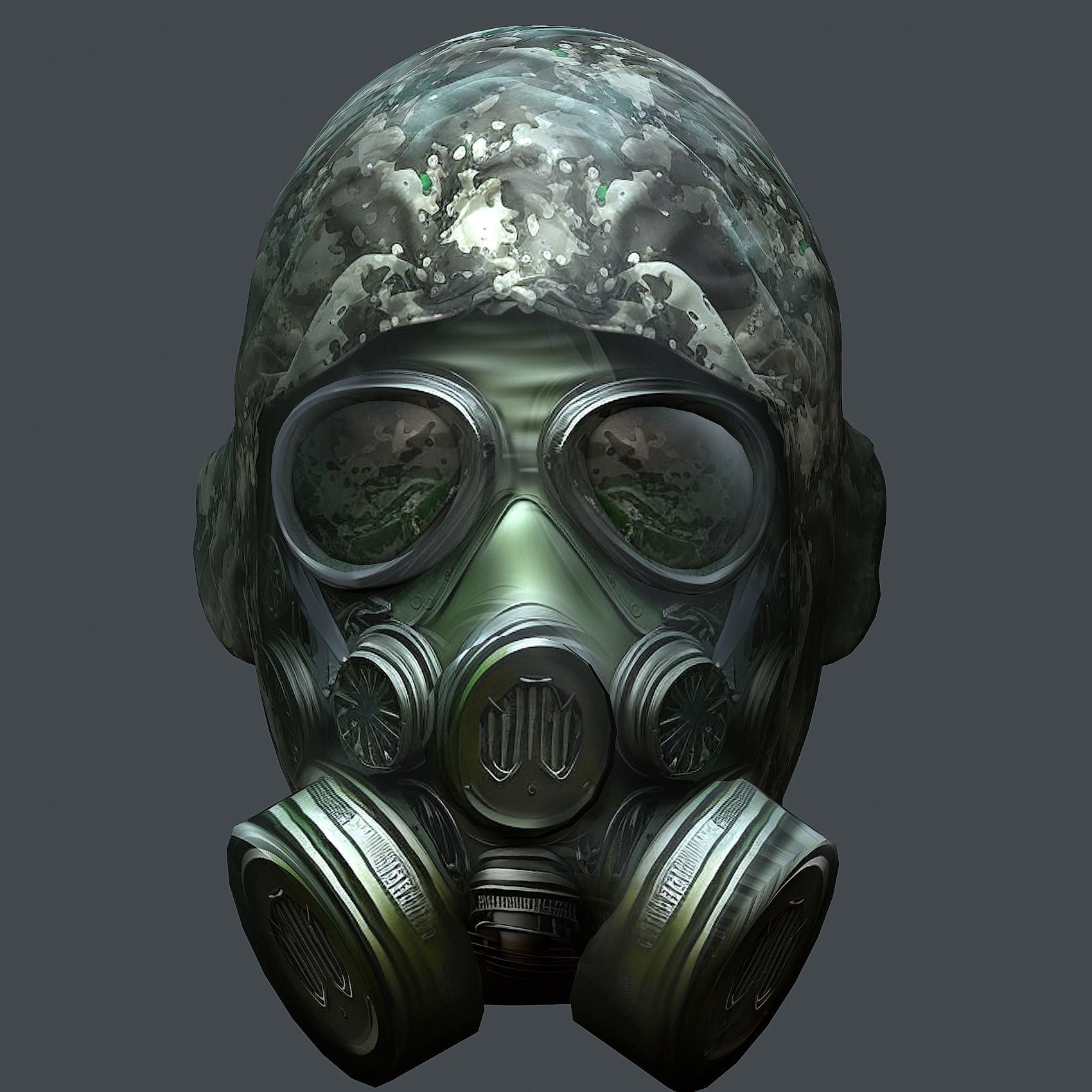 Helmet 3d model military combat Military Low-poly Low-poly 3D model_1