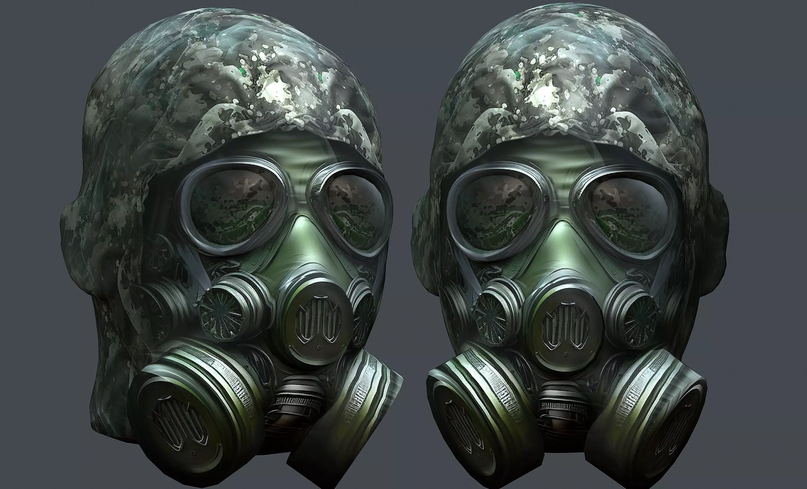 Helmet 3d model military combat Military Low-poly Low-poly 3D model_0